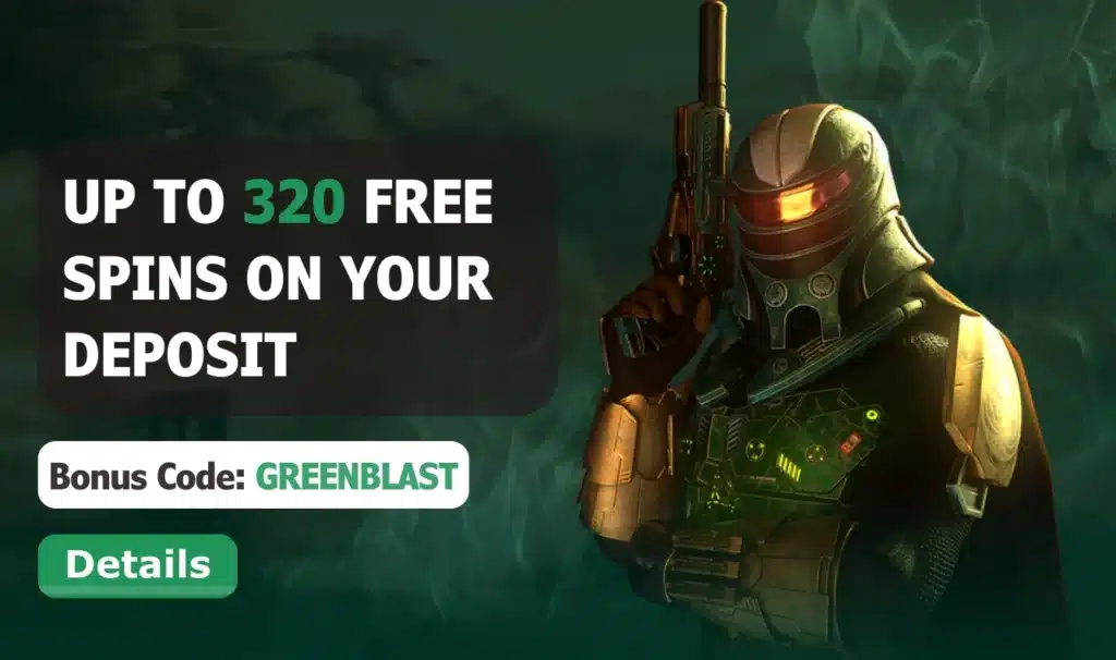GreenSpin.bet Casino Free spins bonus GREENBLAST