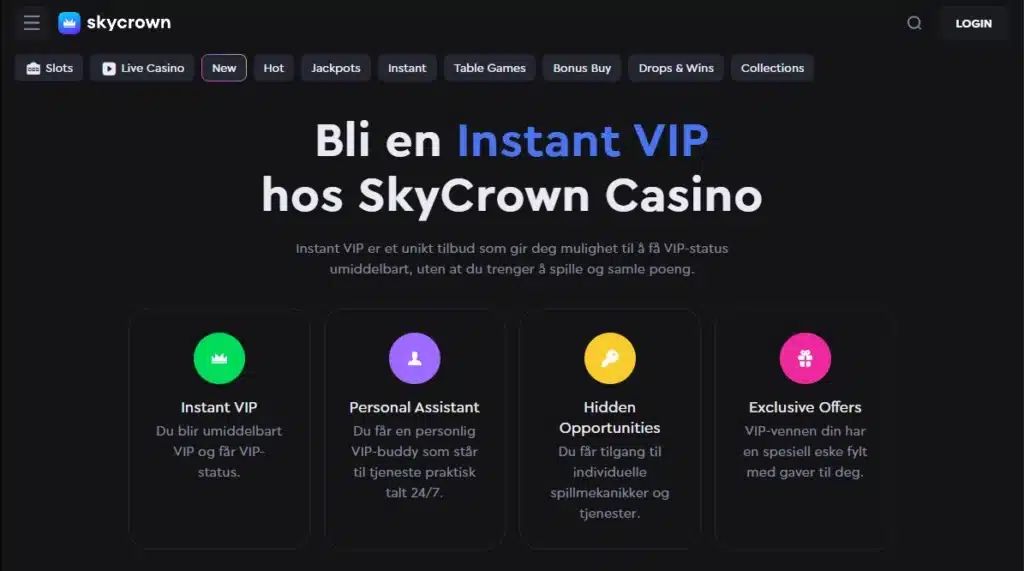 SkyCrown Casino Instant VIP