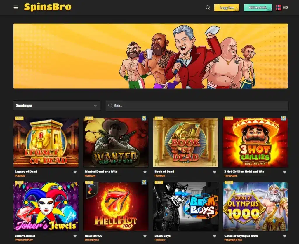 pinBro Casino - Spilleautomater 