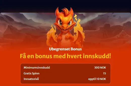 Hellspin Casino Ubegrenset bonus