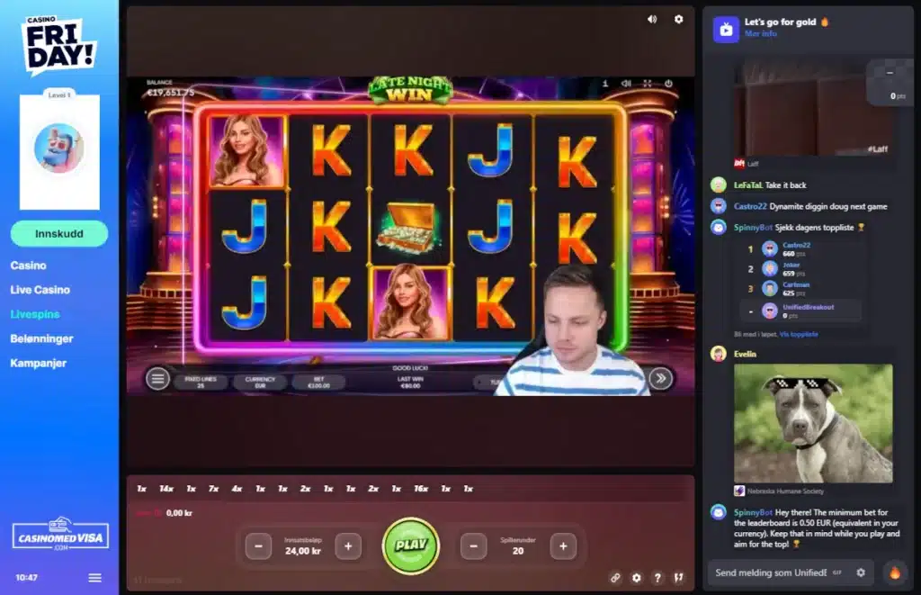 Casinofriday Livespins