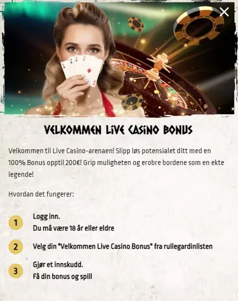 nords live velkomstbonus