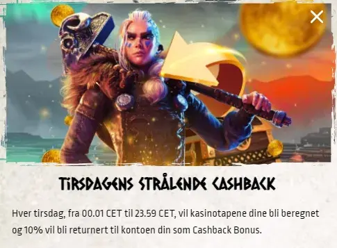 tirsdag cashback nords