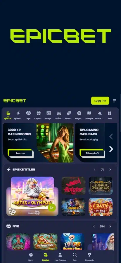 Nye casino Top 5 Epicbet