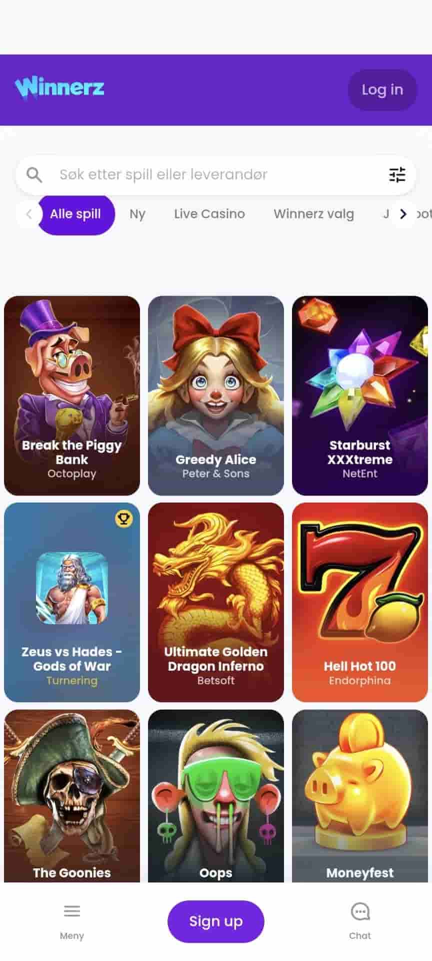Winnerz Spill Mobile