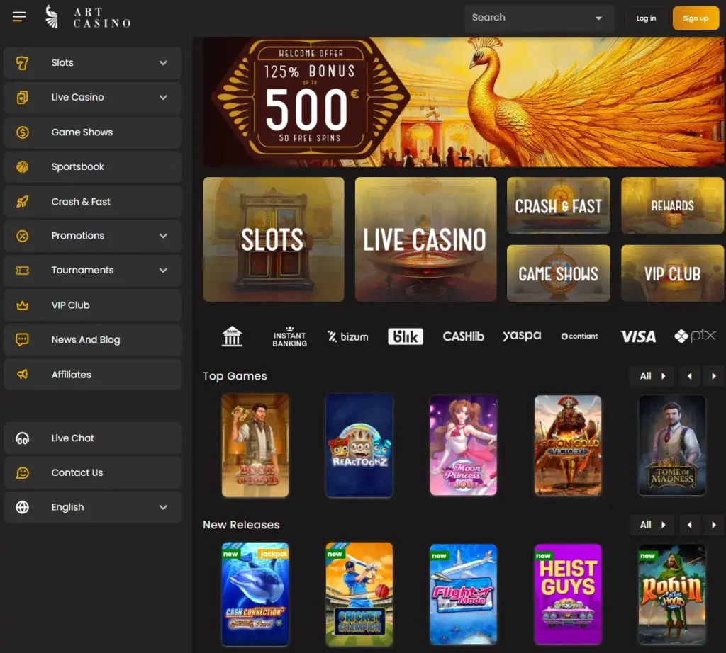 Art Casino Index side