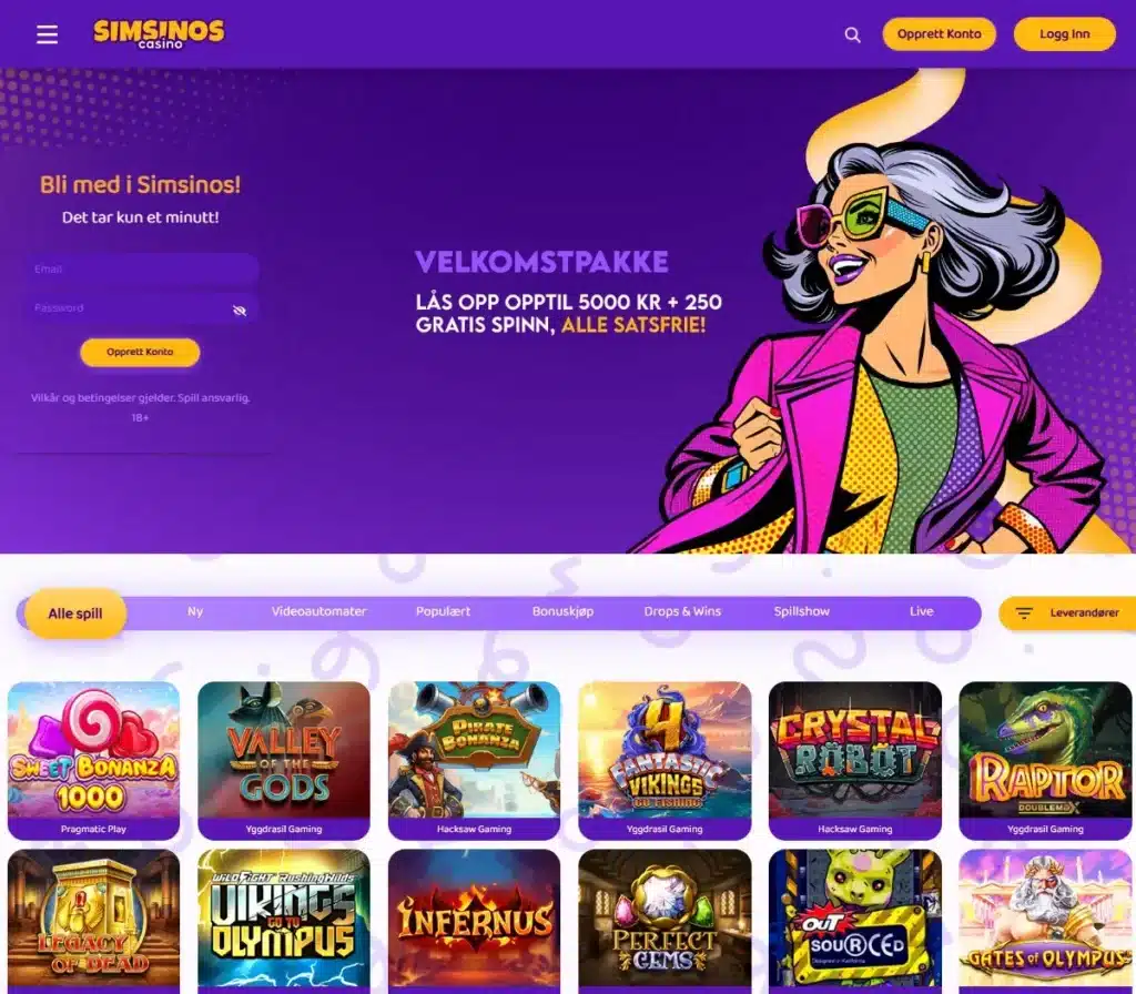 Simsino Casino Uten Omsetningskrav