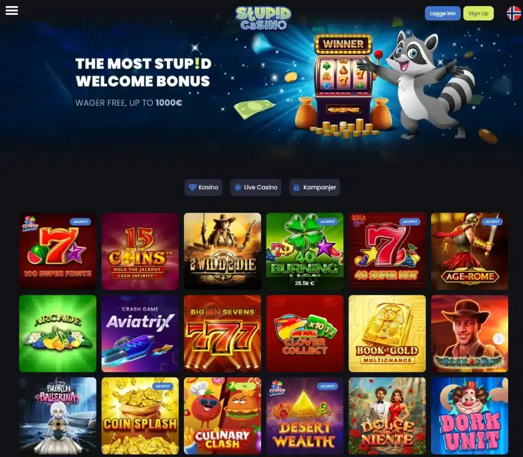 Stupid Casino Uten Omsetningskrav