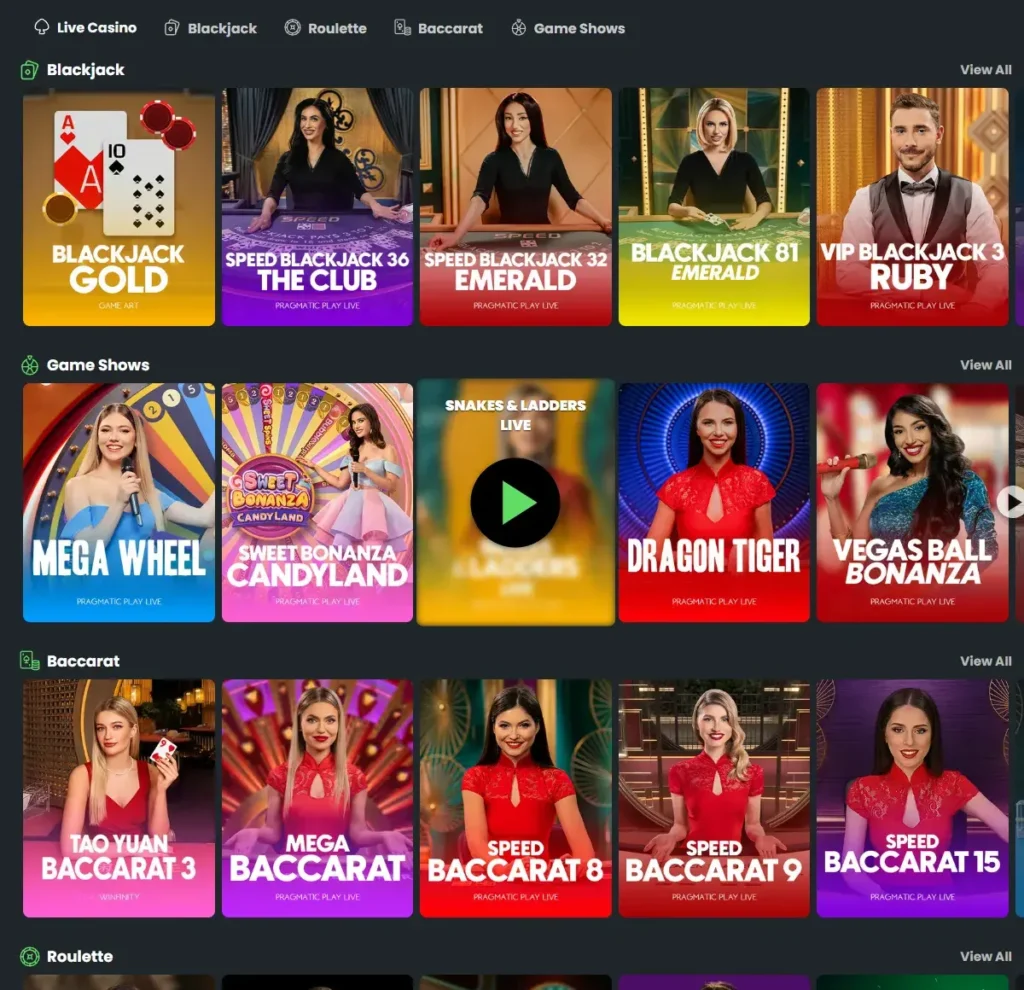 Winningz Casino Live casinospill