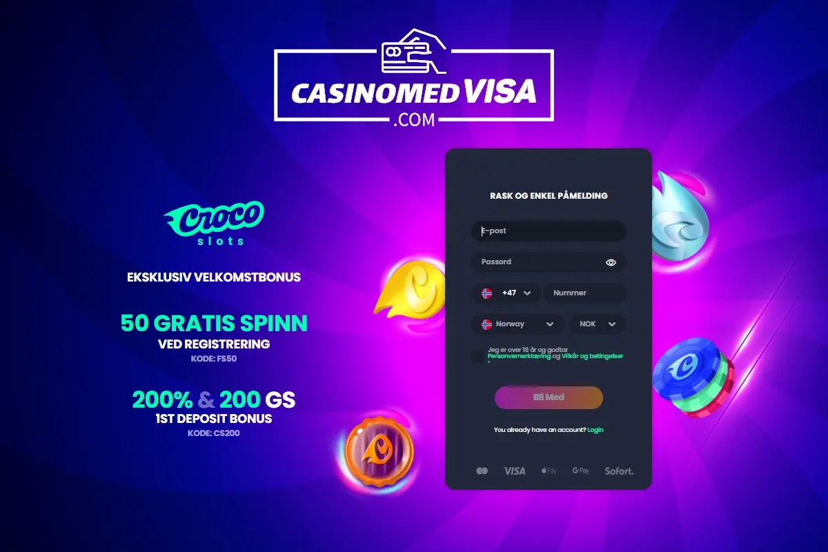 Crocoslots Casino Gratis Bonus Norge