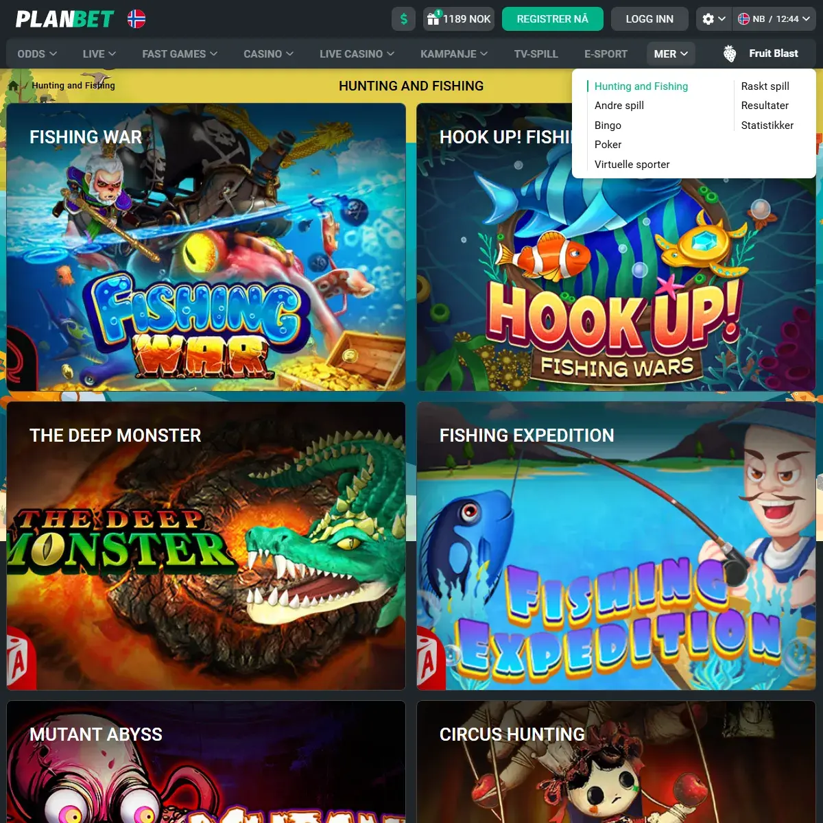 Planbet Jaktspill