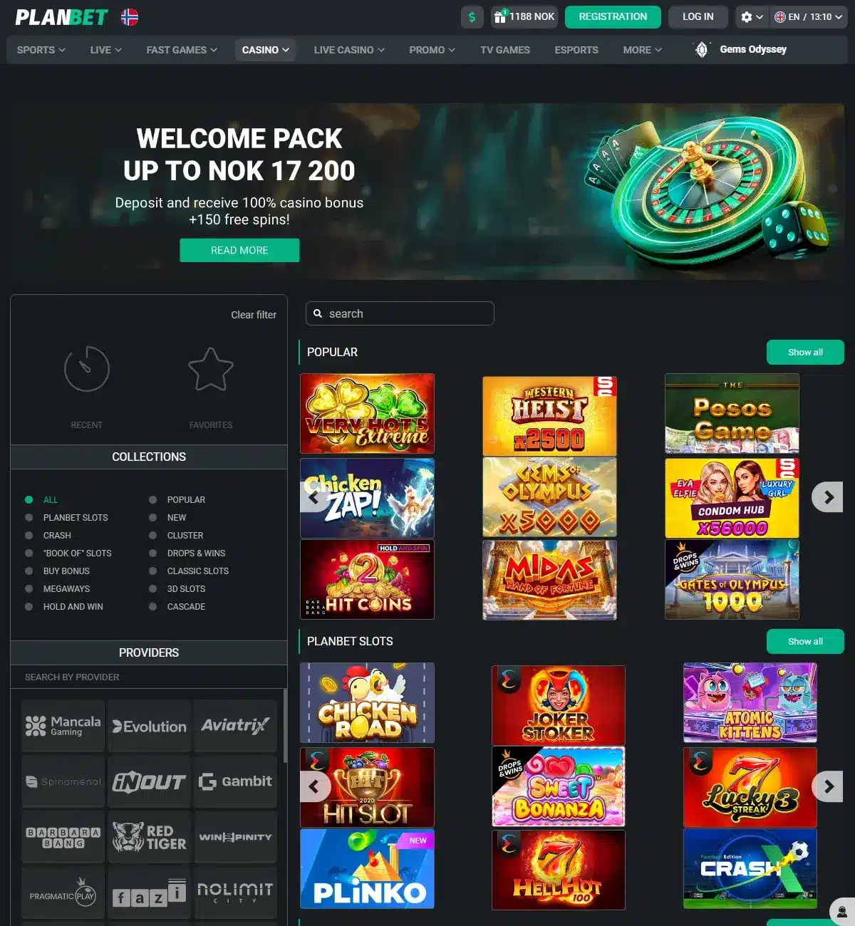 Nye Planbet Casino