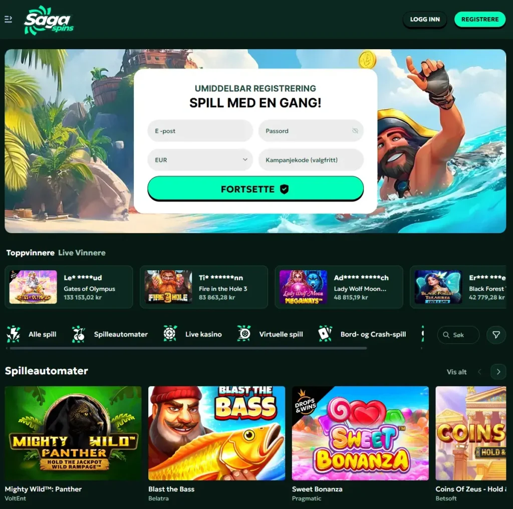 Sagaspins Casino Index