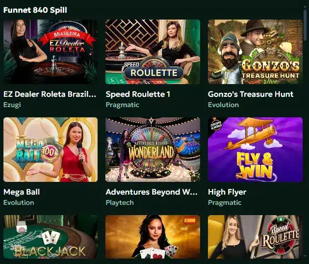 Sagaspins Casino Live casino