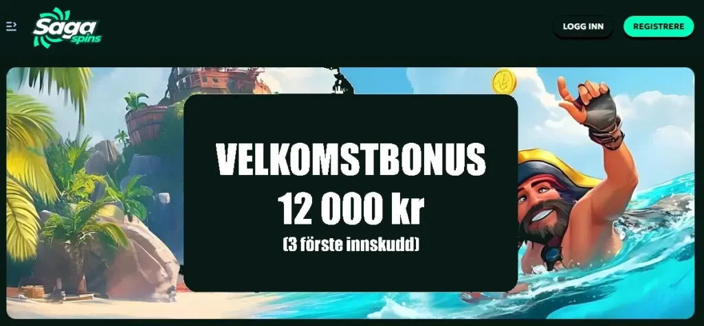 Sagaspins Casino Velkomstbonus