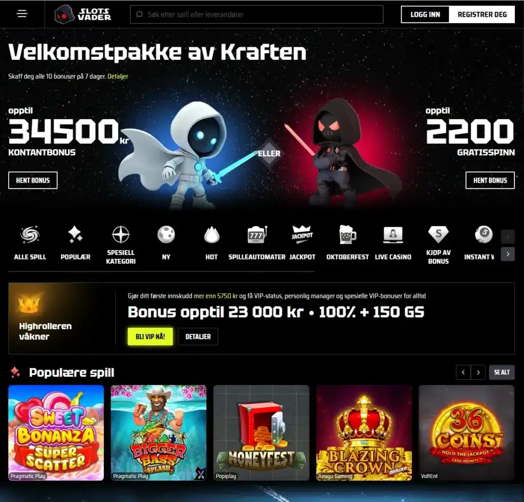Slotvader Casino Index