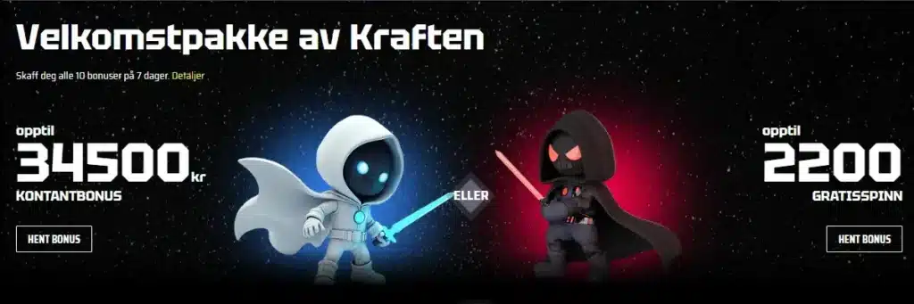 Slotvader Casino Velkomstpakke