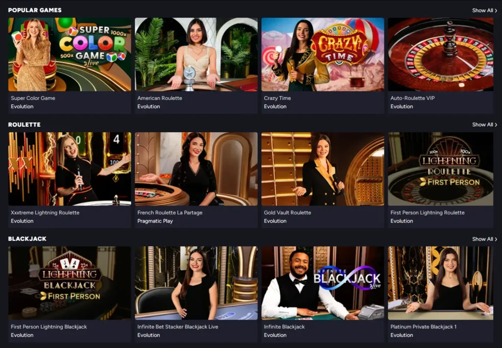 Crash Casino Live casino