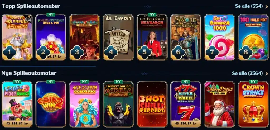 Millioner Casino Spilleautomater
