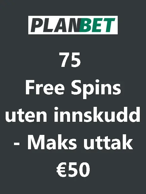 Planbet Casino 75 FS uten innskudd