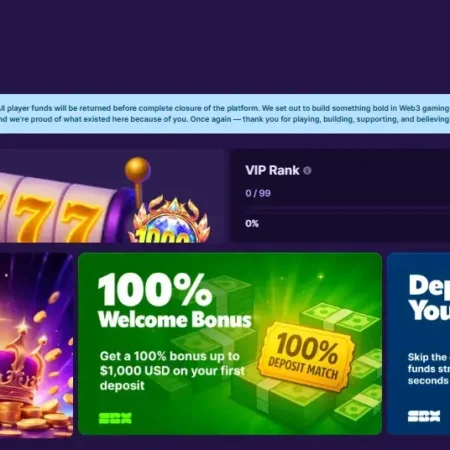 SBX Crypto Casino stenger (Januar 2026)