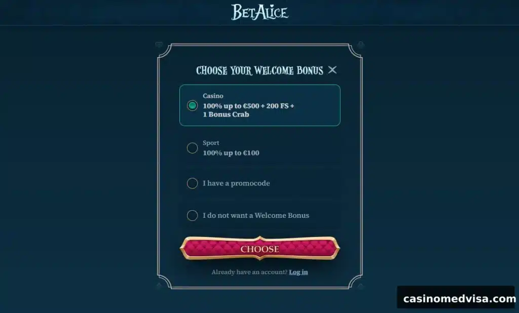 betalice welcome selection cmv