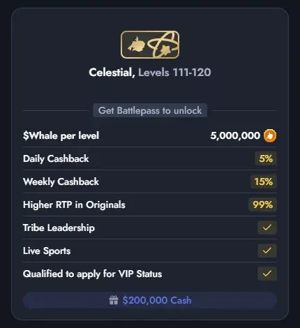 Whale Casino Battlepass Celestial 12