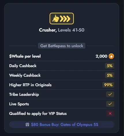 Whale Casino Battlepass Crusher 5