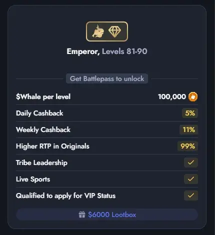 Whale Casino Battlepass Emperor 9