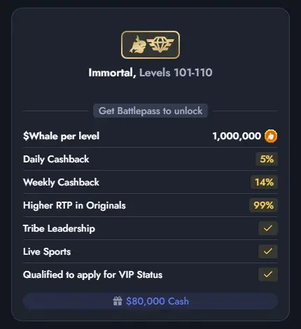 Whale Casino Battlepass Immortal 11